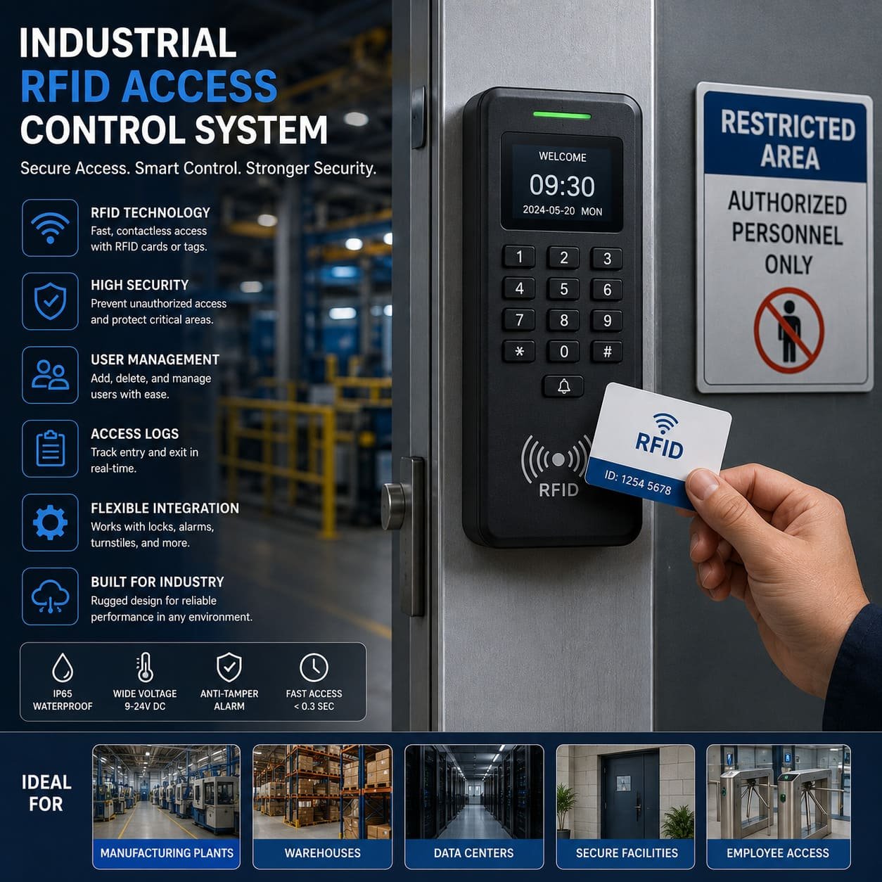 Industrial RFID Access Control System