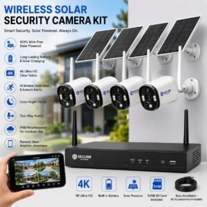 Wireless Solar Security Camera Kit